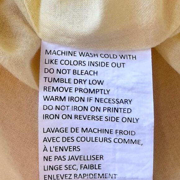 Derek Lam 10 Crosby 100% Cotton Yellow Orange Striped Shirt Dress Sz FR 48 US 12 - Picture 10 of 10